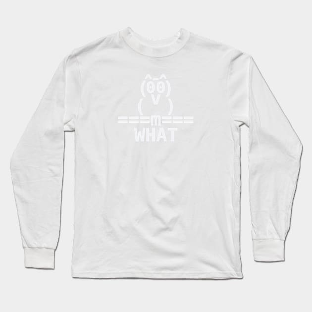 Ascii Owl Long Sleeve T-Shirt by Aunt Choppy